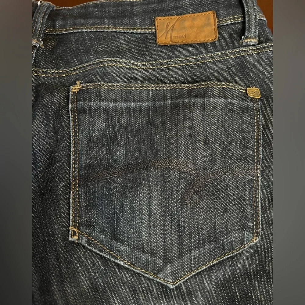 Woman’s blue jeans pants straight Mavi mid-rise size 31/32 Molly straight